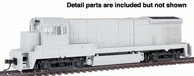 Atlas Model Railroad 8000 HO Scale Master Series Silver Diesel GE B23-7 Powered; DCC-Ready (No Decoder or Sound) -- Undecorated - Phase 1 w/Low Nose, AAR Type B Trucks