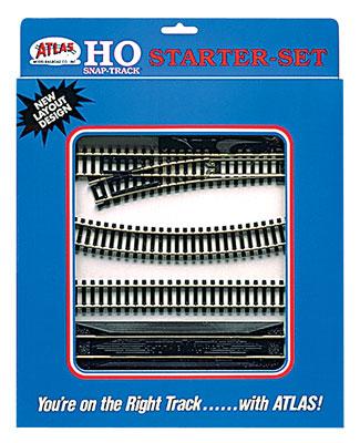 Atlas Model Railroad 88 HO Scale Snap Track Code 100 Starter Set ...