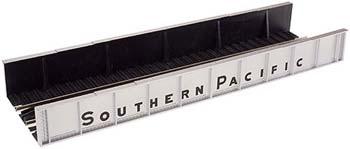 Atlas Model Railroad 898 HO Scale Code 100 Plate Girder Bridge -- Southern Pacific (silver, black)