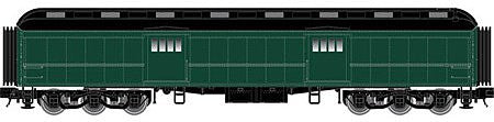 Atlas O 2001300 O Scale Trainman(R) 60' Baggage w/Interior Light & Details - 3-Rail - Ready to Run -- Unlettered (green, black)