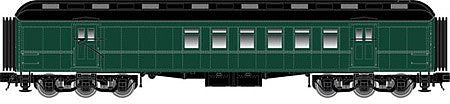 Atlas O 2001400 O Scale Trainman(R) 60' RPO w/Interior Light & Details - 3-Rail - Ready to Run -- Painted, Unlettered (green, black)