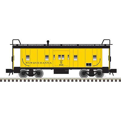 Atlas O 2001748 O Scale Bay Window Caboose - 3-Rail - Ready to Run - Trainman(R) -- New York, Susquehanna & Western 121 (yellow, black)