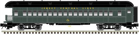 Atlas O 2002765 O Scale 60' Heavyweight Observation - 2-Rail - Ready to Run - Trainman(R) -- Central Railroad of New Jersey (Pullman Green, black)