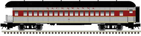 Atlas O 2002770 O Scale 60' Heavyweight Observation - 2-Rail - Ready to Run - Trainman(R) -- Delaware, Lackawanna & Western (gray, maroon, black)