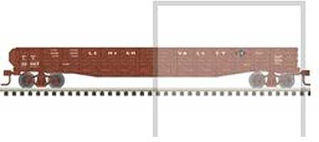 Atlas O 2002806 O Scale 52'6" 70-Ton War-Emergency Gondola - 3-Rail - Ready to Run -- Lehigh Valley (Boxcar Red)