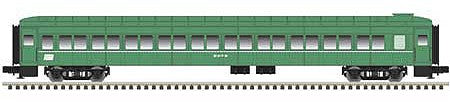 Atlas O 2002909 O Scale Pullman-Osgood Bradley Coach - 3-Rail - Ready to Run - Trainman(R) -- Penn Central (Jade Green, white, black)