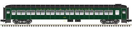 Atlas O 2002957 O Scale Pullman-Osgood Bradley Coach - 2-Rail - Ready to Run - Trainman(R) -- Bangor and Aroostook (Pullman Green)