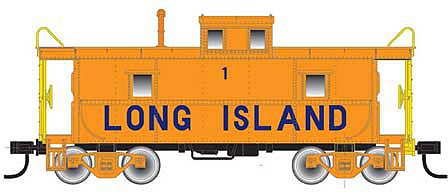 Atlas O 2003011 O Scale C&O-Style Steel Center-Cupola Caboose - 3-Rail - Ready to Run - Trainman(R) -- Long Island (orange, blue)