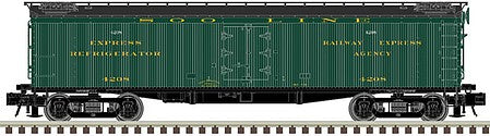 Atlas O 3001008 O Scale Atlas O Master(R) 53'6" Wood Express Reefer, 3-Rail -- Soo Line (Pullman Green, black, gold)