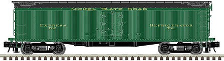 Atlas O 3001037 O Scale General American 53'6" Wood Express Reefer - 3-Rail - Ready to Run - Master -- Nickel Plate Road (green, Black)