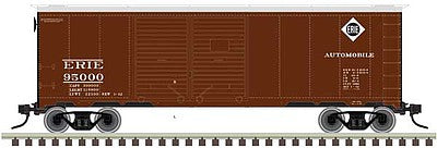 Atlas O 3001831 O Scale 1937 AAR Double-Door 40' Boxcar - 3-Rail - Ready to Run - Master(R) -- Erie (Boxcar Red, Small Diamond Logo, Automobile Service)