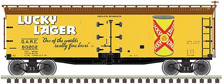 Atlas O 3002570 O Scale 40' Wood Reefer - 2-Rail - Ready to Run -- Lucky Lager