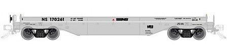 Atlas O 3002733 O Scale 42' Coil Steel Car with Fishbelly Side Sill, No Cover - 2-Rail - Ready to Ru -- Norfolk Southern (Class CS 24, gray)