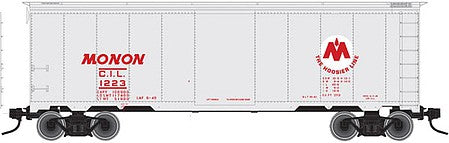 Atlas O 3002839 O Scale 1937 AAR 40' Single-Door Boxcar - 2-Rail - Ready to Run - Master(R) -- Monon (gray, red, white)