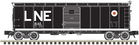 Atlas O 3002918 O Scale 1923 ARA X-29 40' Steel Boxcar - 2-Rail - Ready to Run - Master(R) -- Lehigh & New England (black, white, Large LNE and Egg Logo)