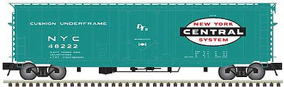 Atlas O 3003514 O Scale Pullman-Standard PS-1 50' Plug-Door Boxcar - 3-Rail - Ready to Run - Master(R) -- New York Central (Jade Green, white, black, red, Large Logo)