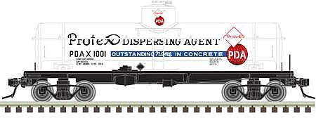 Atlas O 3003841 O Scale ACF Type 27 8,000-Gallon - 3-Rail - Ready to Run -- Protex Industries PDAX (white, red, blue)