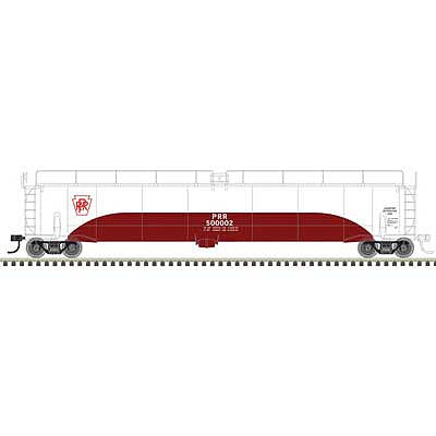 Atlas O 3004009 O Scale 33,000-Gallon Tank Car - 2-Rail - Ready to Run - Master(R) -- Pennsylvania Railroad (white, brown, red)