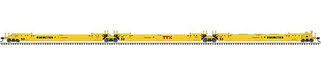Atlas O 3004707 O Scale Articulated Auto Carrier - 2-Rail - Ready to Run - Master(R) -- Norfolk Southern (Fantasy Scheme, yellow, silver, Horsehead Logo)