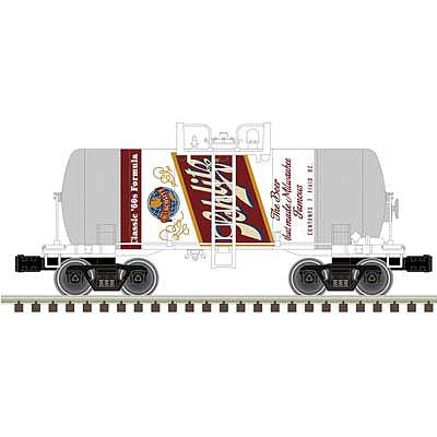 Atlas O 3004851 O Scale 8,000-Gallon Tank Car - 3-Rail - Ready to Run - Premier -- Schlitz Beer (red, white, gold)
