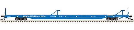 Atlas O 3005213 O Scale ACF 89'4" Intermodal Flatcar - 3-Rail - Ready to Run - Master(R) -- Great Northern (Big Sky Blue)