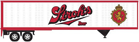 Atlas O 3005315 O Scale 45' Pines Trailer - Assembled -- Stroh's (red, white, gold)