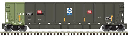 Atlas O 3005612 O Scale Coalveyor Bathtub Coal Gondola - 3-Rail Ready to Run - Master(R) -- Metal Management 310 (black, yellow, yellow Conspicuity Marks)