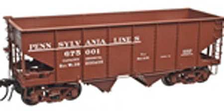Atlas O 3005800 O Scale 55-Ton 2-Bay Open Hopper - 3-Rail - Ready to Run -- Undecorated