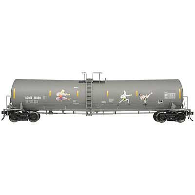 Atlas O 3006018 O Scale Trinity 25,500-Gallon Tank Car - 2-Rail - Ready to Run -- Trinity Industries Leasing TILX 28589 (gray, Kung Fu Fighting Graffiti)