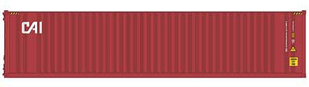Atlas O 3006344 O Scale 40' Standard-Height Corrugated Container - Assembled - Master(R) -- CAI CAIU (red, white)