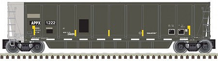 Atlas O 3006610 O Scale Coalveyor Bathtub Coal Gondola - 2-Rail Ready to Run - Master(R) -- Appalachian Railcar Services 1217 (black, gray, white-yellow Conspicuity Mar