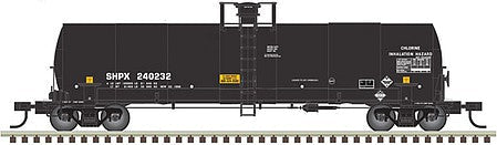 Atlas O 3007212 O Scale 17,360-Gallon Tankcar - 3-Rail - Ready to Run -- Oxy Chemicals SHPX (black/white)