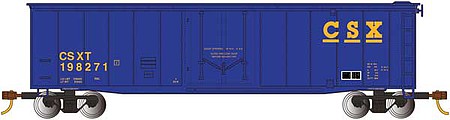 Bachmann 18019 HO Scale 50' Plug-Door Boxcar - Ready to Run - Silver Series(R) -- CSX 198271 (blue, yellow)