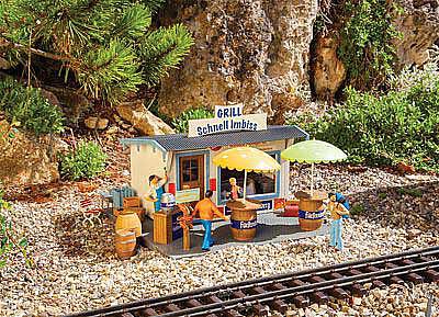 Pola 331112 G Scale Food Stand -- Kit - 10-1/4 x 10 x 6-3/4" 26 x 25.4 x 17.1cm