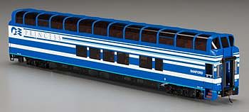 Bachmann 13345 HO Scale Colorado Railcar 89' Full-Dome - Ready to Run - Silver Series(R) -- Denali Princess "Sanford" A Car (Blue, white)