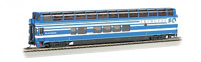 Bachmann 13348 HO Scale Colorado Railcar 89' Full-Dome - Ready to Run - Silver Series(R) -- Denali Princess #7088 Blackburn A Car (Blue, silver, red)