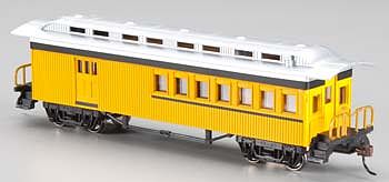 Bachmann 13503 HO Scale 1860 - 1880 Wood Combine - Ready to Run - Silver Series(R) -- Painted, Unlettered (yellow)