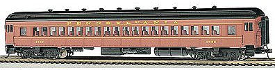 Bachmann 13707 HO Scale 72' Heavyweight Coach - Ready to Run -- Pennsylvania Railroad #4536 (Postwar, Tuscan, yellow)