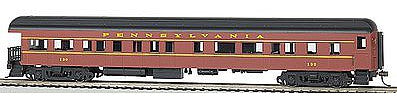 Bachmann 13802 HO Scale 72' Heavyweight Observation - Ready to Run -- Pennsylvania Railroad 130 (Tuscan)