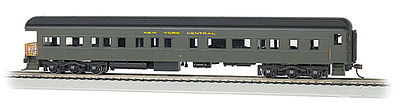 Bachmann 13804 HO Scale 72' Heavyweight Observation - Ready to Run -- New York Central #9 (Pullman Green, black)