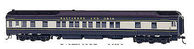 Bachmann 13903 HO Scale 80' Heavyweight Pullman Sleeper w/LED Lighting - Ready to Run -- Baltimore & Ohio (blue, gray, black)
