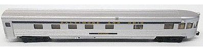 Bachmann 14553 N Scale 85' Fluted-Side Observation w/Lights - Ready to Run -- Baltimore & Ohio