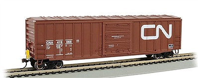 Bachmann 14903 HO Scale ACF 50'6" Outside-Braced Boxcar - Flashing Rear End Device - Ready to Run -- Canadian National CNA #419086 (Boxcar Red, Large Noodle Logo)