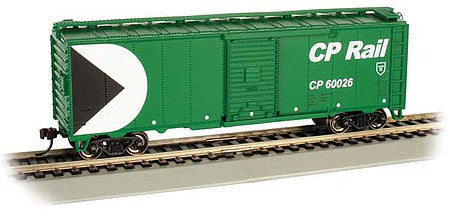 Bachmann 16004 HO Scale Pullman-Standard PS-1 40' Steel Boxcar - Ready to Run - Silver Series(R) -- Canadian Pacific #60026 (green)