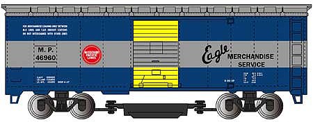 Bachmann 16318 HO Scale Track Cleaning 40' Boxcar w/Removable Dry Pad - Ready-to-Run -- Missouri Pacific