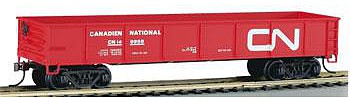 Bachmann 17213 HO Scale 40' Gondola - Ready to Run - Silver Series(R) -- Canadian National (red, white; Noodle Logo)