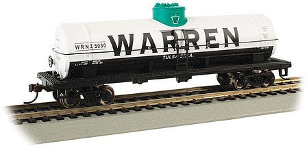 Bachmann 17806 HO Scale 40' Single-Dome Tank Car - Ready to Run - Silver Series(R) -- Warren Petroleum Co 5030