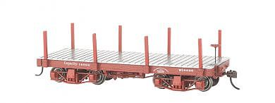 Bachmann 26511 On30 Scale 18' Wood Flatcar - Spectrum(R) -- Data Only (Oxide Red) pkg(2)