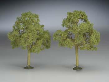 Bachmann 32208 O Scale SceneScapes(TM) Layout-Ready Trees -- Elm Trees 5-1/2" pkg(2)