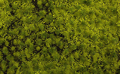 Bachmann 32921 All Scale Tufted Grass Sheet/Mat - SceneScapes(R) -- Light Green 3/16" .5cm Tall Fibers, 11-3/4 x 7-1/2" 29.8 x 19.1cm Sheet